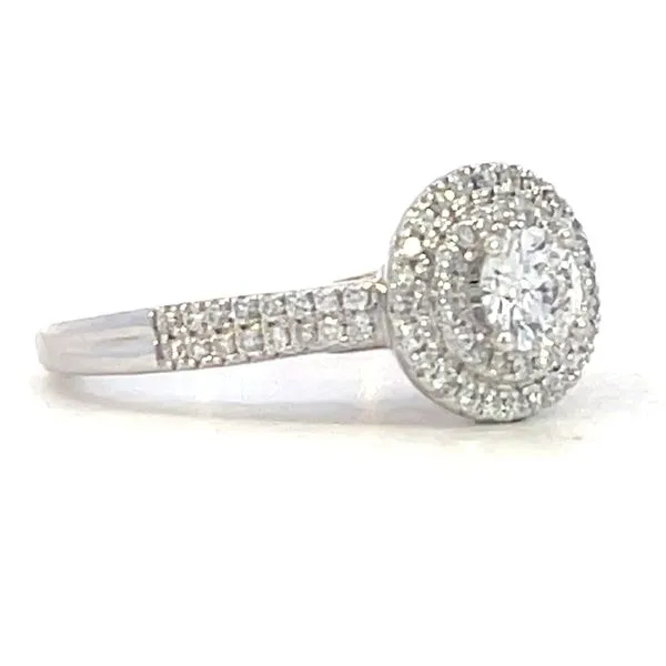 Double Halo Engagement Ring Image 3 Bryan Jewelry Prattville, AL