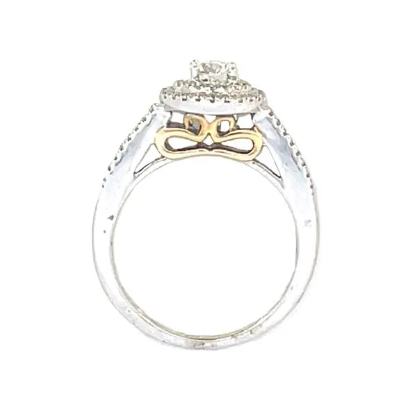 Double Halo Engagement Ring Image 4 Bryan Jewelry Prattville, AL