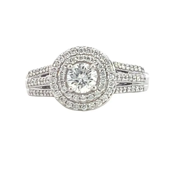 Double Halo Wide Band Ring Bryan Jewelry Prattville, AL