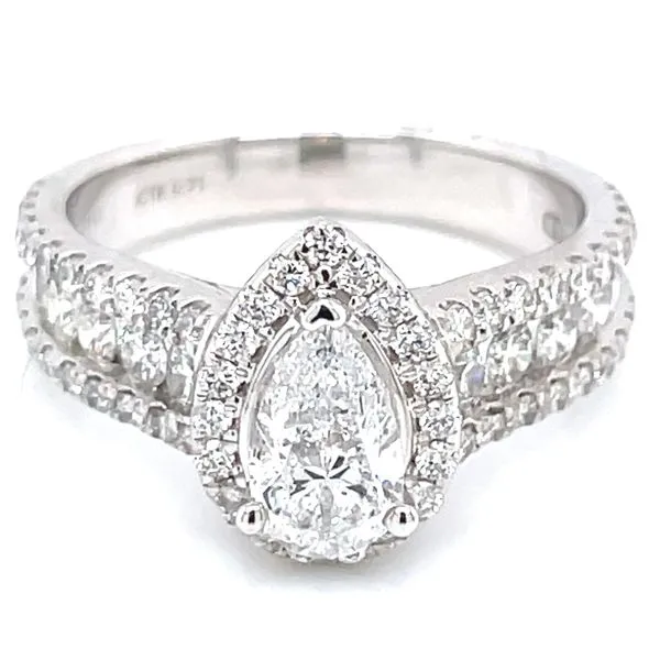 1 3/4ctw Pear Cut Engagement Ring Image 2 Bryan Jewelry Prattville, AL