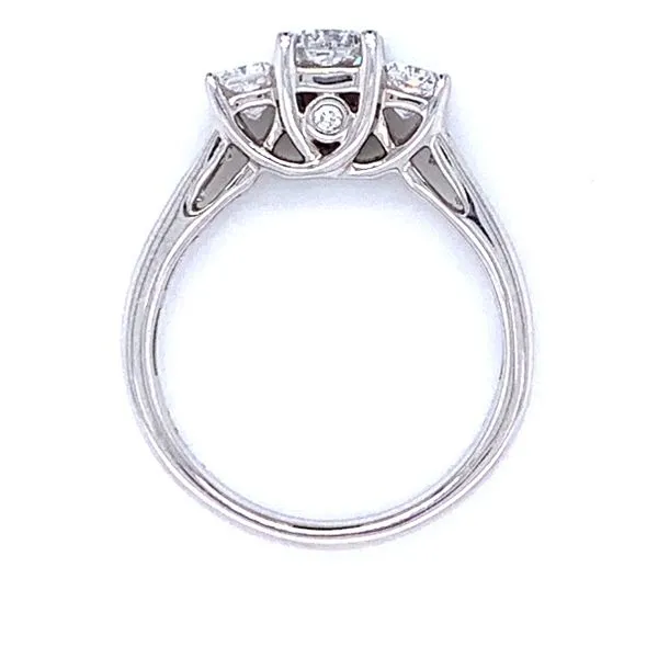 Radiant Three Stone Diamond Ring Image 2 Bryan Jewelry Prattville, AL