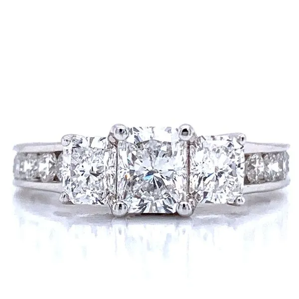 Radiant Three Stone Diamond Ring Bryan Jewelry Prattville, AL