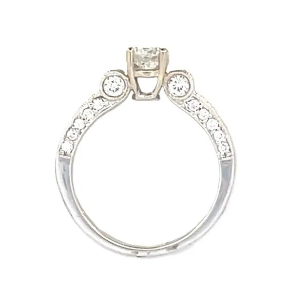 Cinderella Chariot Style Cathedral Diamond Ring in 14kw Image 3 Bryan Jewelry Prattville, AL
