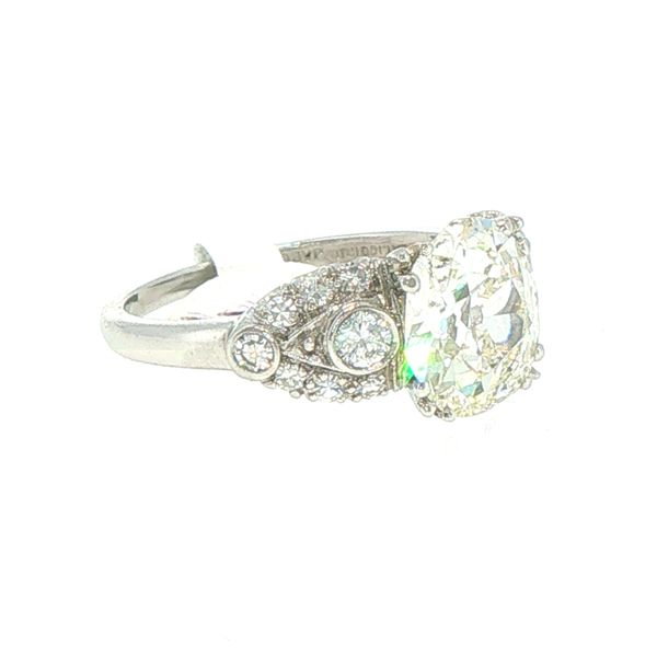 Art Deco Old Mine Diamond Estate Ring Image 2 Bryan Jewelry Prattville, AL