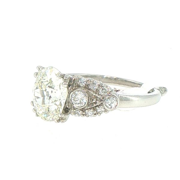 Art Deco Old Mine Diamond Estate Ring Image 3 Bryan Jewelry Prattville, AL