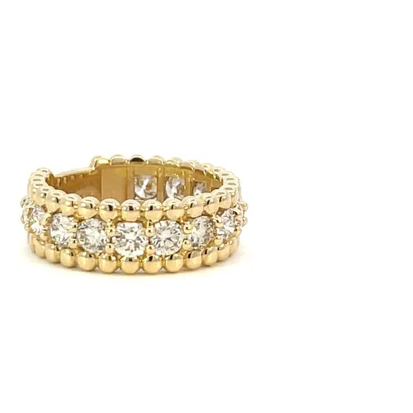 2ctw Beaded Bordered Band in 14ky Image 2 Bryan Jewelry Prattville, AL