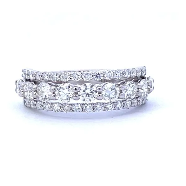 3 Row Raised Center Diamond band-1 1/2ctw Bryan Jewelry Prattville, AL