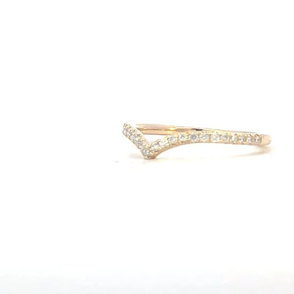 Chevron band 1/4ctw-14ky-1.7mm Image 2 Bryan Jewelry Prattville, AL