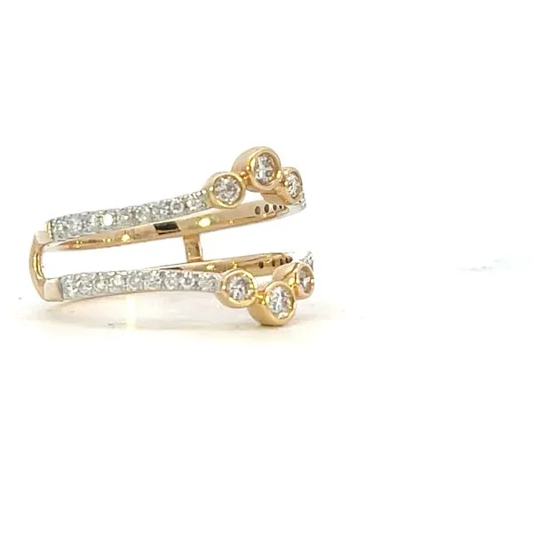 Diamond Ring Guard in 14k Yellow Gold – .50ctw Image 2 Bryan Jewelry Prattville, AL