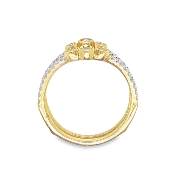 Diamond Ring Guard in 14k Yellow Gold – .50ctw Image 4 Bryan Jewelry Prattville, AL