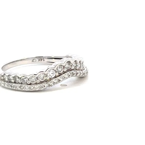 Diamond Row curved wedding band Image 3 Bryan Jewelry Prattville, AL