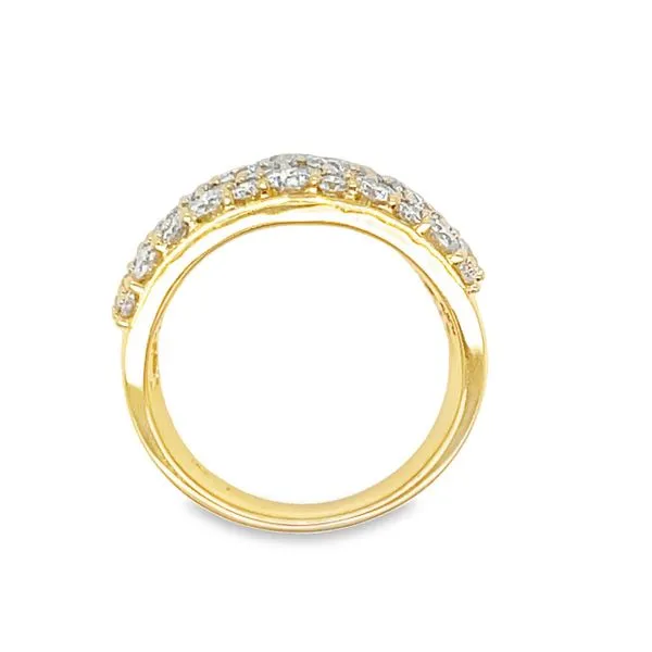 2ctw 14ky baguette & round diamond band -10.2mm tapers to 4.2mm Image 4 Bryan Jewelry Prattville, AL