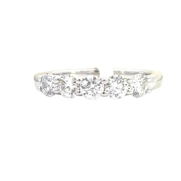 One 5 stone1ctw diamond band in 14kw Bryan Jewelry Prattville, AL