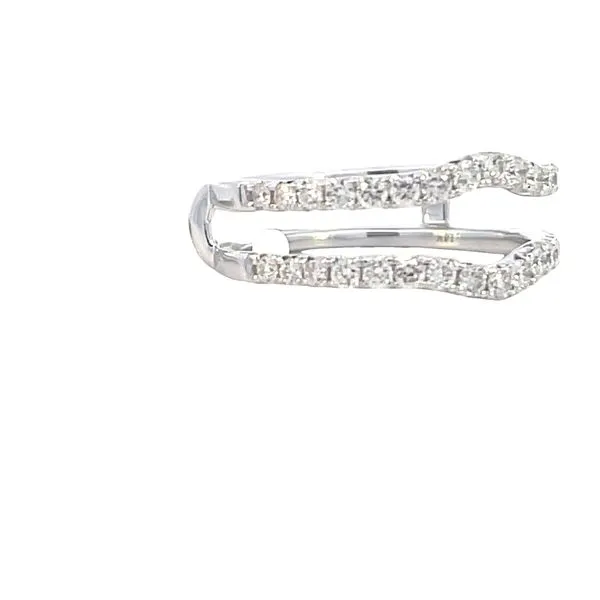 Curved Diamond Ring Guard in 14kw Image 3 Bryan Jewelry Prattville, AL