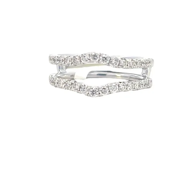 Curved Diamond Ring Guard in 14kw Bryan Jewelry Prattville, AL