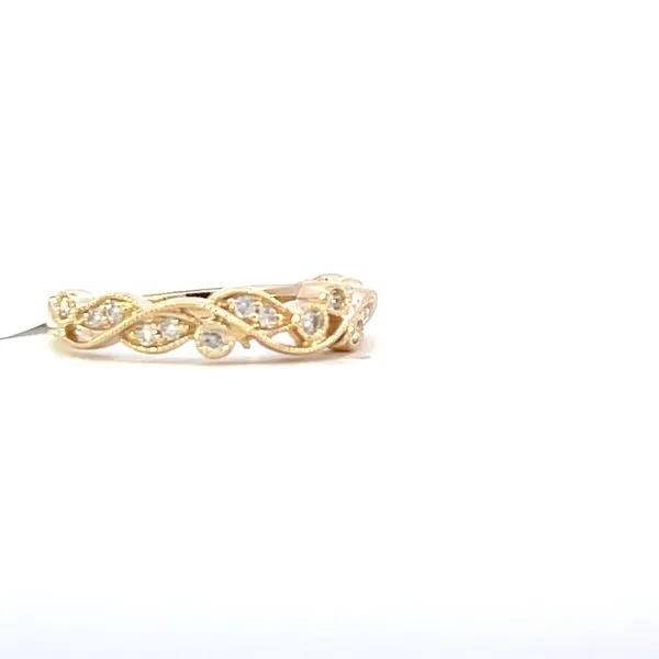 Stackable Band with Vine Motiff Image 3 Bryan Jewelry Prattville, AL