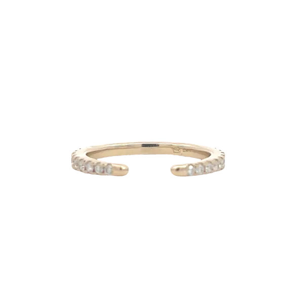 Open shank diamond band-14ky Bryan Jewelry Prattville, AL