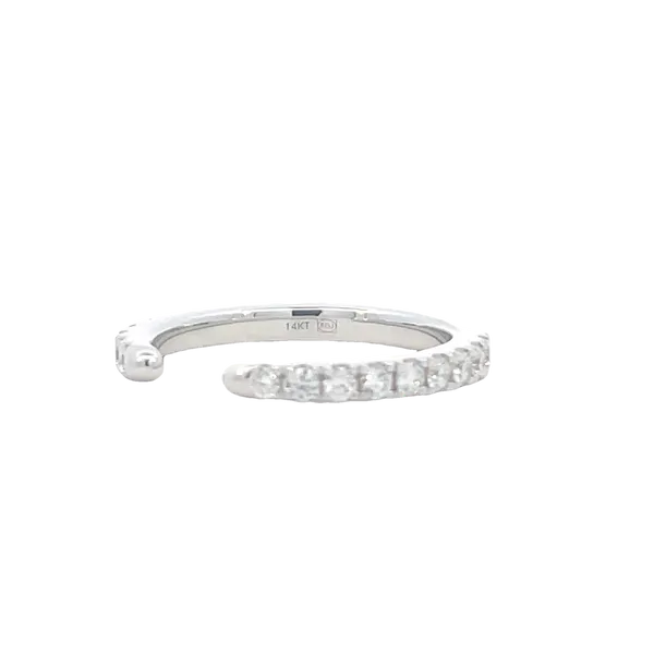 Open Shank Wedding Band-1/2ctw-14kw Image 3 Bryan Jewelry Prattville, AL
