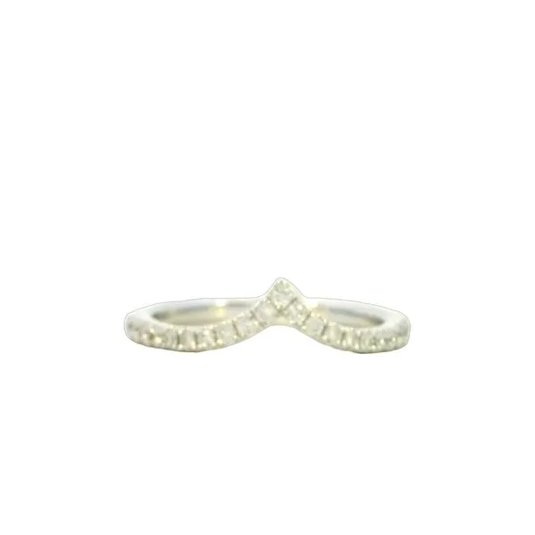 Chevron Shaped Diamond Wedding Band Image 2 Bryan Jewelry Prattville, AL