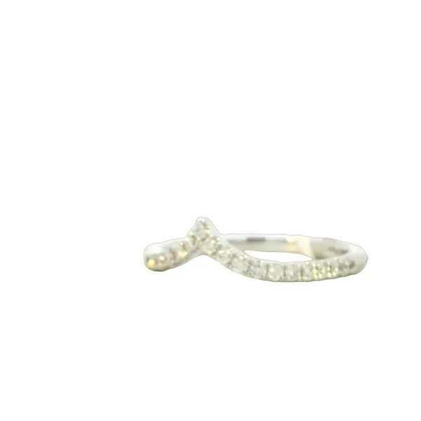Chevron Shaped Diamond Wedding Band Image 3 Bryan Jewelry Prattville, AL