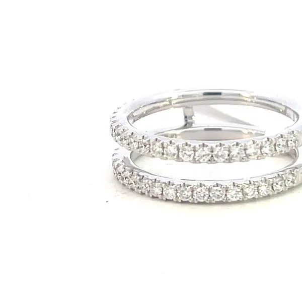 A 14k white gold .55ctw diamond ring guard Image 2 Bryan Jewelry Prattville, AL