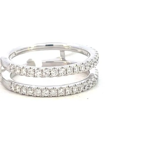A 14k white gold .55ctw diamond ring guard Image 3 Bryan Jewelry Prattville, AL