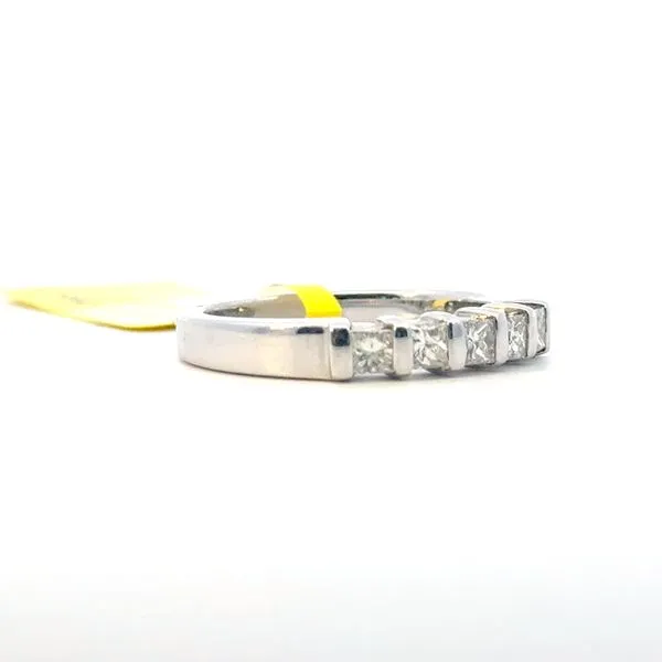 1/2ctw 5 Stone Diamond Wedding Band in 14kw Image 2 Bryan Jewelry Prattville, AL