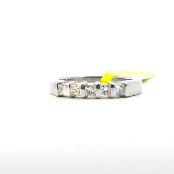 1/2ctw 5 Stone Diamond Wedding Band in 14kw Bryan Jewelry Prattville, AL