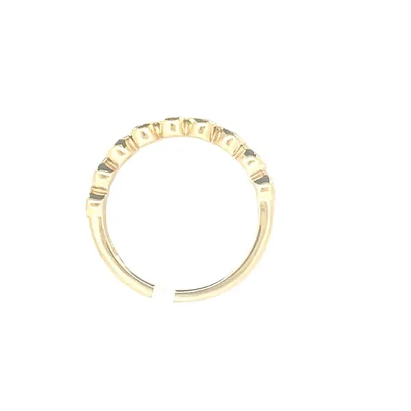 14ky- .50ctw nine (9) diamond band bezel set with milgrain pattern Image 2 Bryan Jewelry Prattville, AL