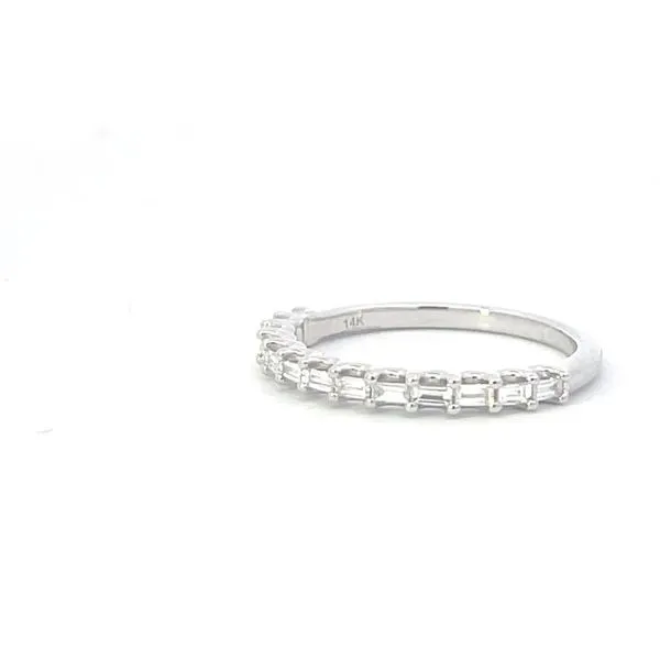 14kw .25ctw Floating Diamond band Image 4 Bryan Jewelry Prattville, AL