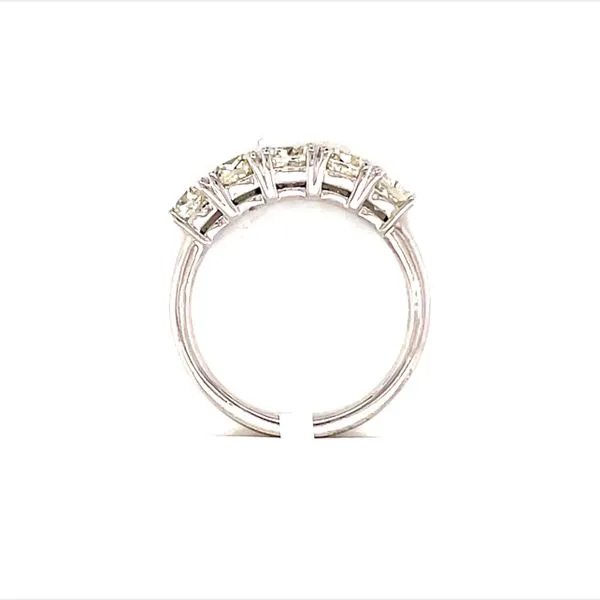 Five Diamond Cushion Cut Band Image 4 Bryan Jewelry Prattville, AL