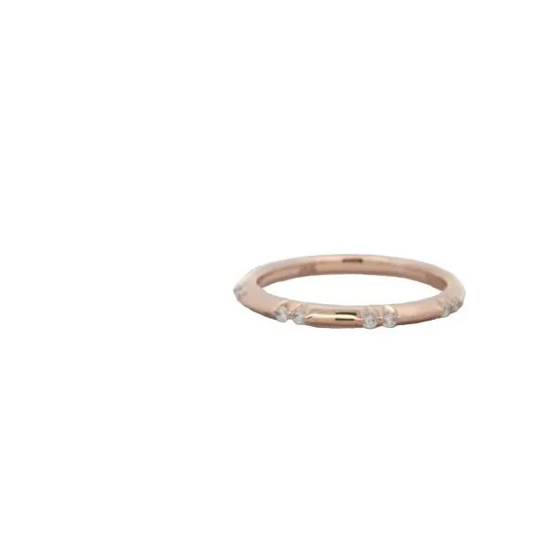 .13ct Diamond band in 14k Rose gold Image 3 Bryan Jewelry Prattville, AL