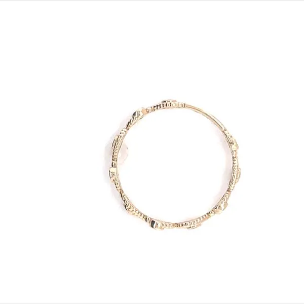 Scrolls and Sparkles Stackable Band in 14kw Image 4 Bryan Jewelry Prattville, AL