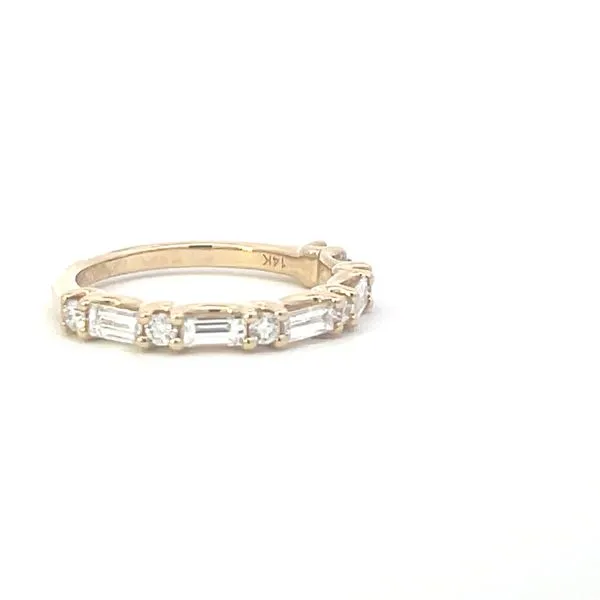 14ky .75ctw Floating Diamond band Image 3 Bryan Jewelry Prattville, AL