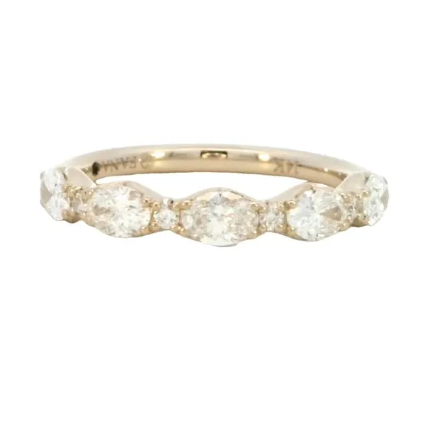 5 Oval and 6 round Diamond Band in 14ky Bryan Jewelry Prattville, AL