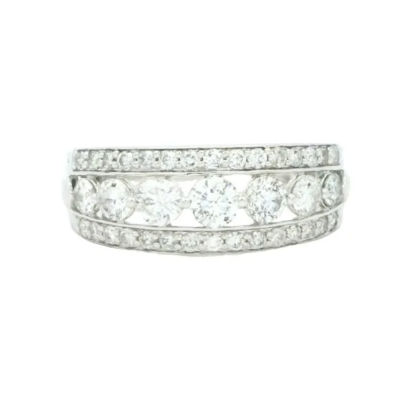 Three row 14kw 1ctw diamond wedding band Bryan Jewelry Prattville, AL