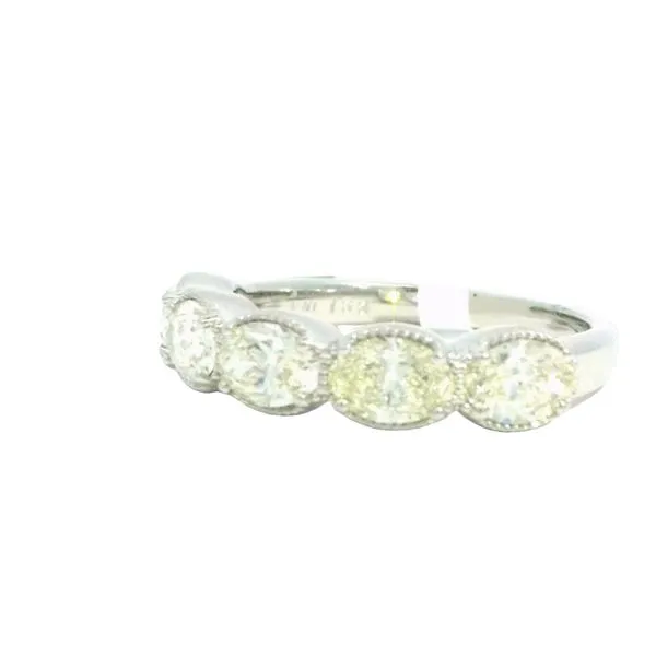 Brilliance in Balance, 5 Stone Oval Diamond Band in 14kw Image 2 Bryan Jewelry Prattville, AL