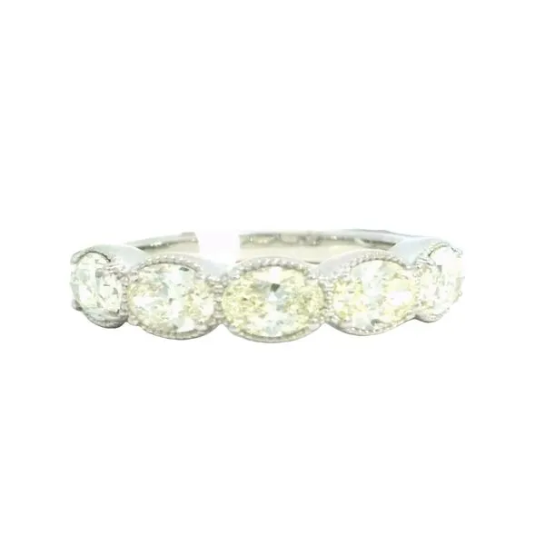 Brilliance in Balance, 5 Stone Oval Diamond Band in 14kw Bryan Jewelry Prattville, AL