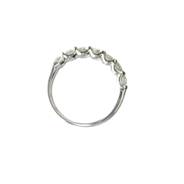 Crisp Lines, Brilliant Shine 7 Diamond Anniversary Band in 14k white gold Image 5 Bryan Jewelry Prattville, AL