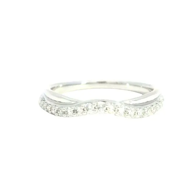 Curved Diamond Band in 14kw Bryan Jewelry Prattville, AL