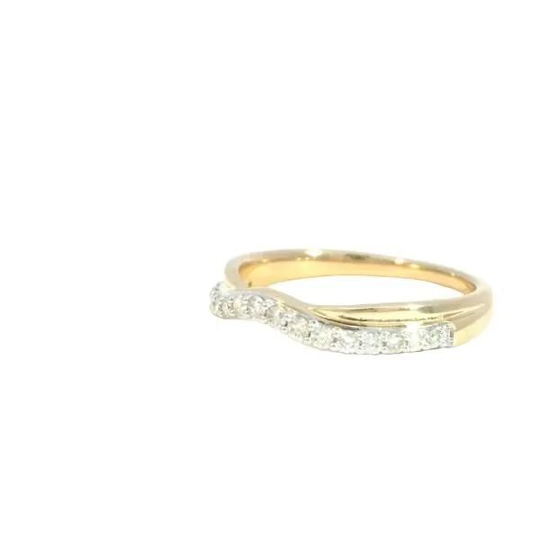 Curved Diamond Band in 14ky Image 3 Bryan Jewelry Prattville, AL
