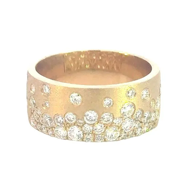 Playful Sparkle, Bold Gold, Diamond Confetti Band in 14ky Bryan Jewelry Prattville, AL