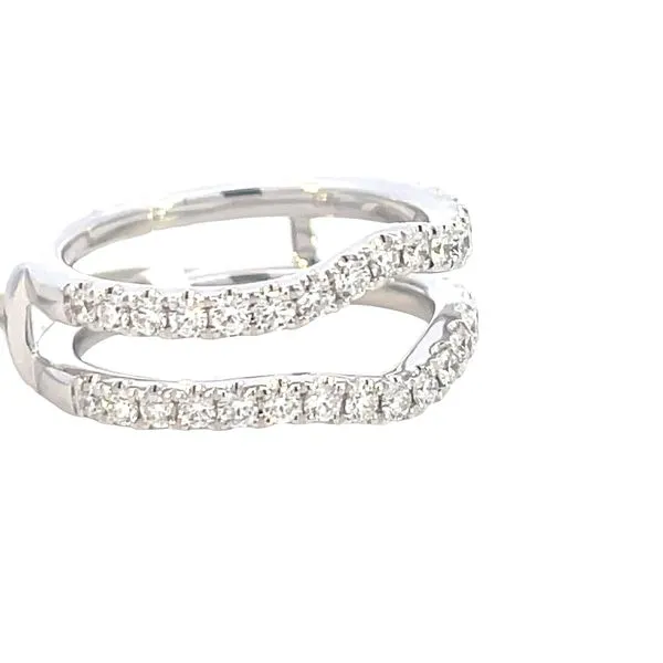 A 14k white gold curved ring guard-.85ctw Image 2 Bryan Jewelry Prattville, AL