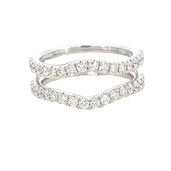 A 14k white gold curved ring guard-.85ctw Bryan Jewelry Prattville, AL