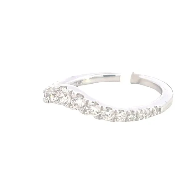 Graduated Size Curved Diamond Band in 14kw Image 2 Bryan Jewelry Prattville, AL