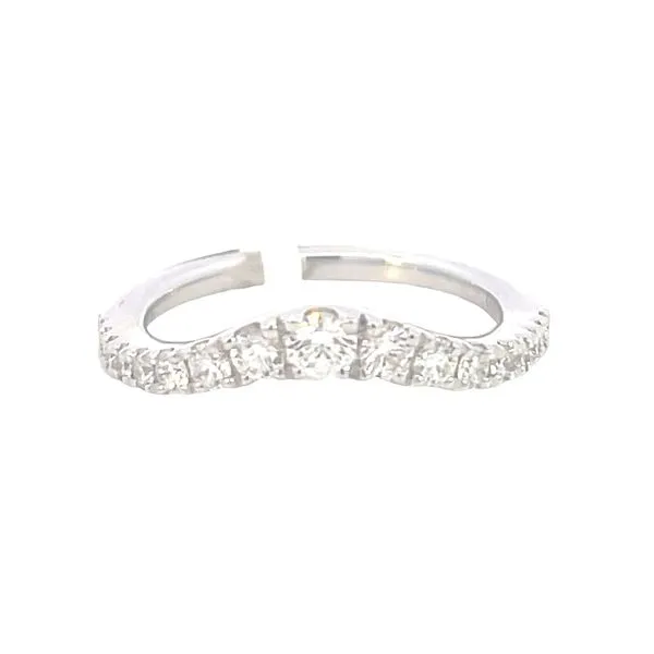 Graduated Size Curved Diamond Band in 14kw Bryan Jewelry Prattville, AL