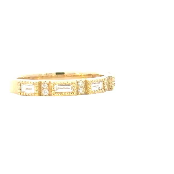 Baguette diamond band with round diamond accents-.35ctw Image 3 Bryan Jewelry Prattville, AL