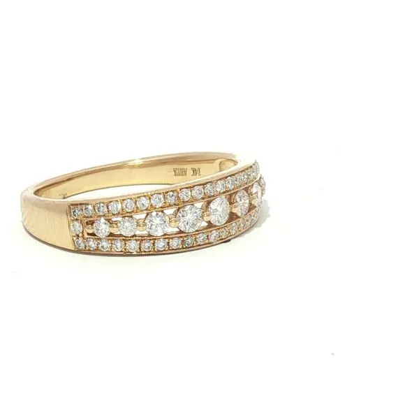 Dazzling Balance Diamond Band in 14ky Image 3 Bryan Jewelry Prattville, AL