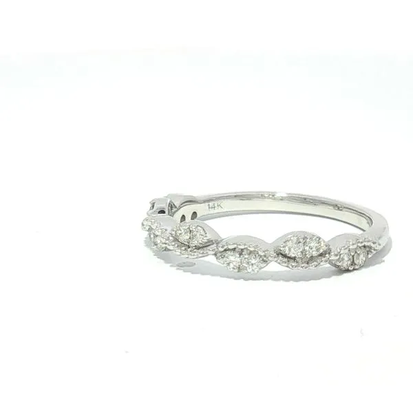 Modern Sophistication-14k White Gold Diamond Wedding Band Image 2 Bryan Jewelry Prattville, AL