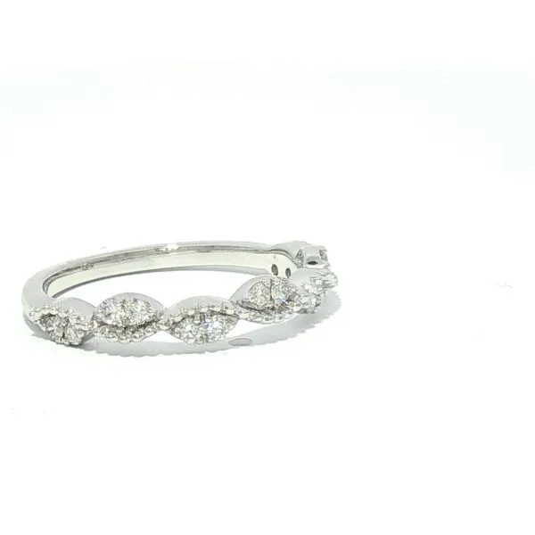 Modern Sophistication-14k White Gold Diamond Wedding Band Image 3 Bryan Jewelry Prattville, AL
